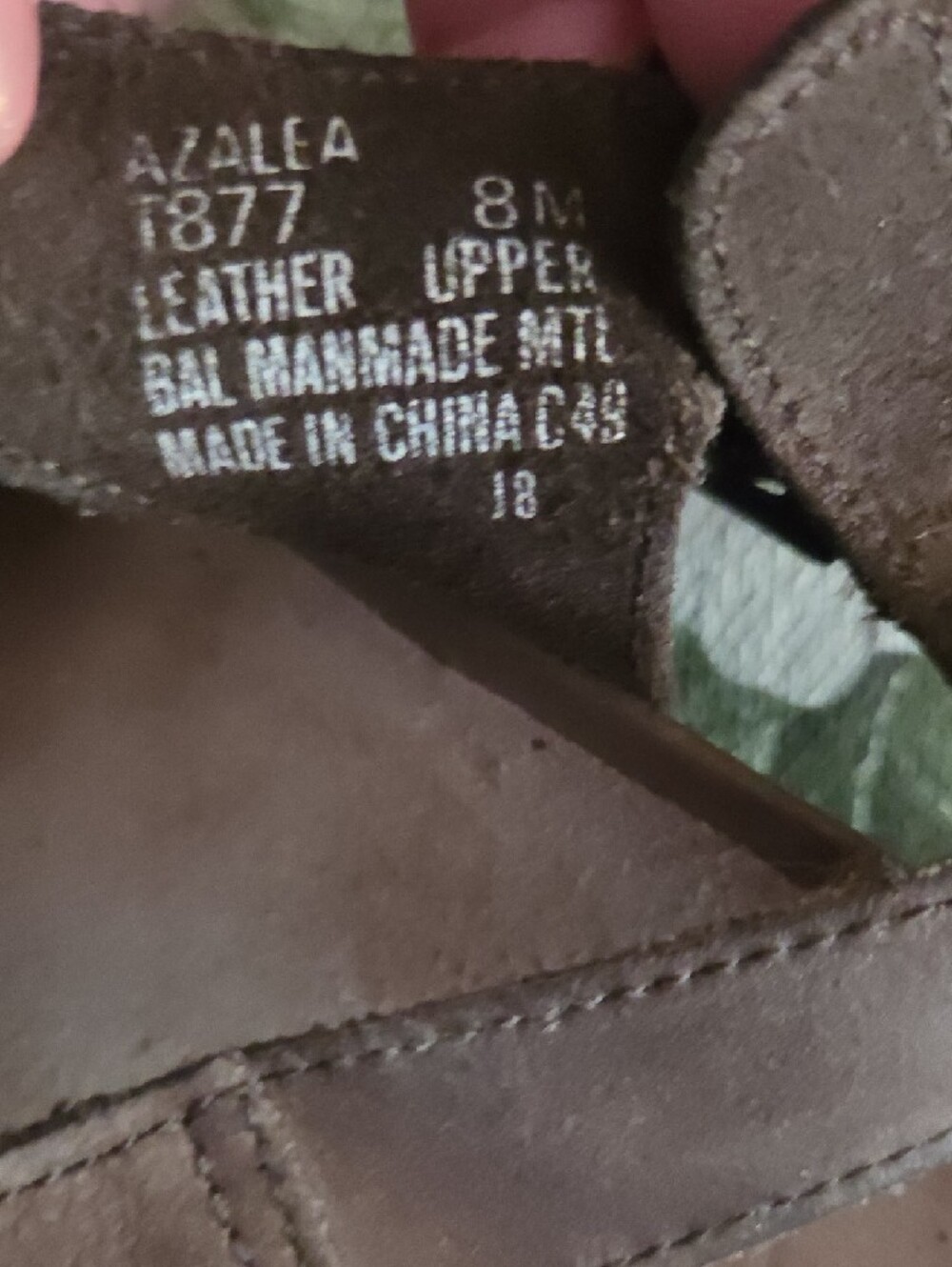 #699- C H Bass & Co-Women's "AZAELA" Brown Leather Sandals w Ankle Strap - Picture 5 of 5